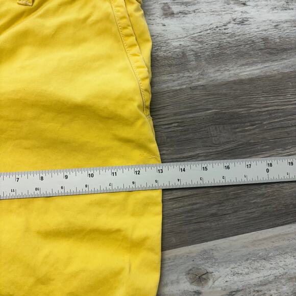 Vintage 90s Polo by‎ Ralph Lauren Yellow Mens 32x9 Relaxed Fit Chino Shorts - Picture 12 of 14